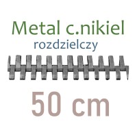 MENR  50cm zamek metal. C.NIKIEL rozdz.    WYBÓR KOLORÓW